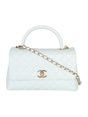 Chanel  Quilted Caviar Medium Coco Top Handle Handbag