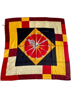 Cartier Printed Silk Square Scarf 86x86cms