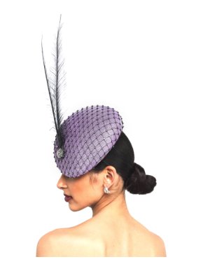 Victoria Grant Feathered Sinamay Fascinator