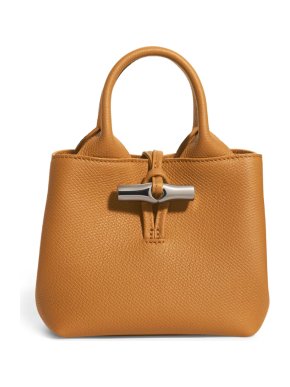 Longchamp Extra Small Leather Le Roseau Top-Handle Bag