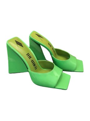 The Attico Green Devon Mules
