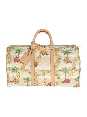 Louis Vuitton Monogram Coated Canvas Surfin' Keepall Bandouliere 50