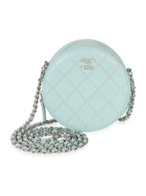 Chanel Ultimate Stitch Lambskin Round Clutch On Chain