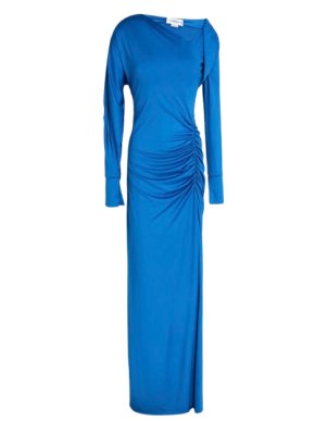 Victoria Beckham Blue Jersey Gown