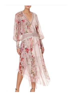 Camilla Printed Silk Skirt