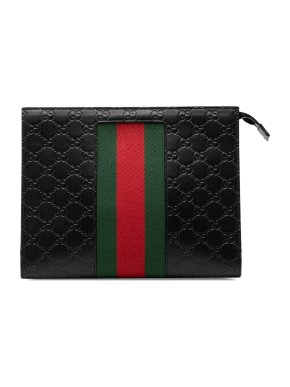 Guccissima Web Clutch