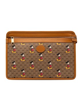 Gucci Disney Micro GG Supreme Mickey Mouse Clutch