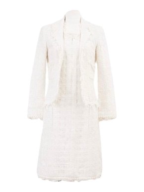 Chanel Tweed Boucle Dress Suit