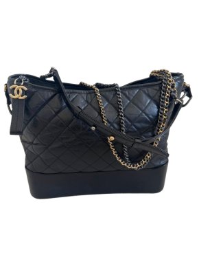 Chanel Black Leather Gabrielle Bag