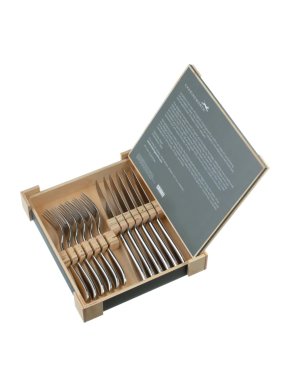 Charingworth Santol Stainless Steel Steak Knife and Fork Set 1