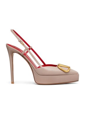 Valentino Nude Slingback Sandals
