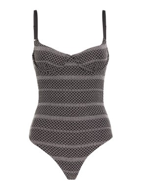 Sir The Label Francois Ruched One Piece Swimsuit