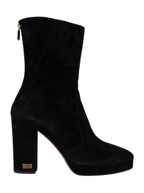 Dior Black Suede Ankle Boots