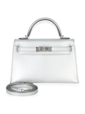 Hermes Hermès  Chevre Chamkilight Sellier Mini Kelly II 20 PHW