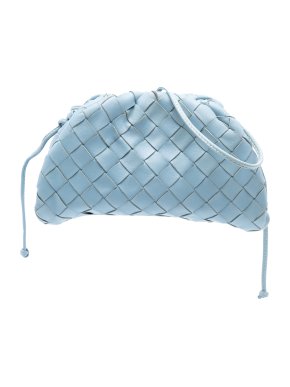 Bottega Veneta Blue Nappa Intrecciato The Mini Pouch Crossbody