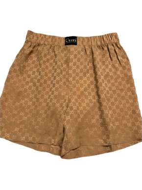 Gucci GG Print Silk Shorts