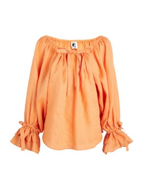 Sleeper Cha-Cha Linen Lounge Blouse