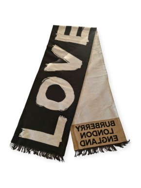 Burberry Wool Blend Love Scarf