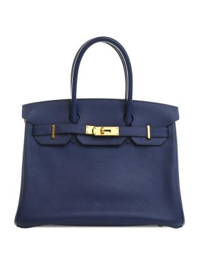 Hermes Bleu Saphir Evercolor Birkin Retourne 30