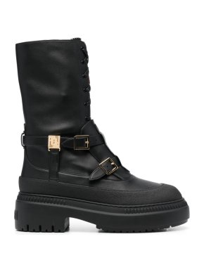 Fendi Black Delfina Combat Boots