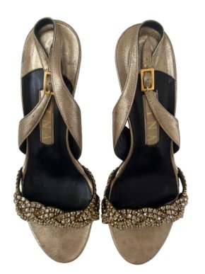 Gina Embellished Bronze/Gold Sandals