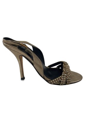 Gina Embellished Bronze/Gold Sandals