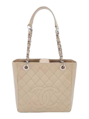 Chanel Beige Caviar Tote Bag