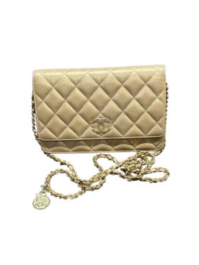 Chanel Beige Quilted WOC