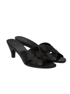 The Row Black Silk Mules