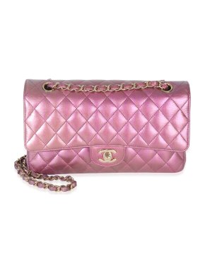 Chanel Iridescent Quilted Lambskin Medium Classic Double Flap Bag