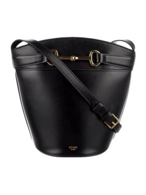 Celine Black Leather Tote