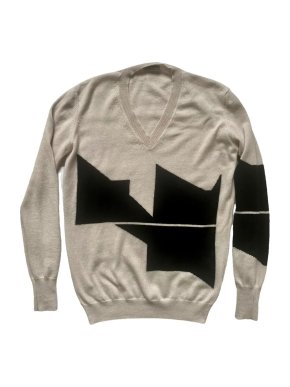 Bottega Veneta Beige/Black Cashmere Jumper