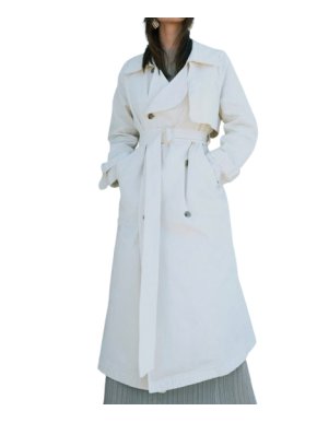 Nour Hammour Cream Harriet Trench Coat