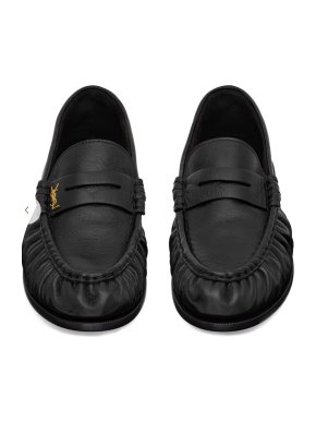 Saint Laurent Black Moccasins