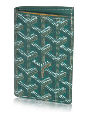 Goyard  Goyardine Canvas Saint Pierre Card Holder