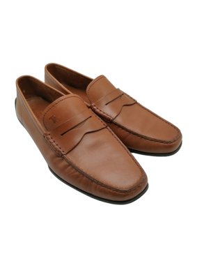 Tod's Tan Leather Loafers