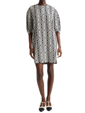 MaxMara Puff Sleeve Mini Dress