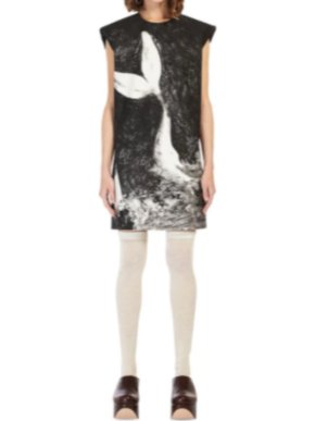 MaxMara Printed Cotton Mini Dress