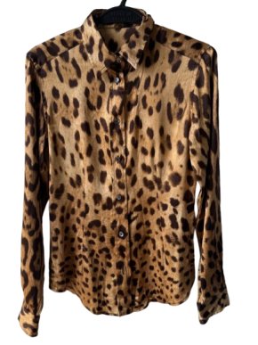 Dolce & Gabbana Leopard Print Blouse