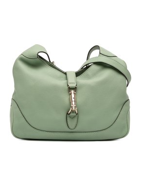 Gucci Green Calfskin Jackie O Bouvier Crossbody