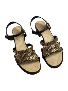 Chanel Chain Embellished Sandals