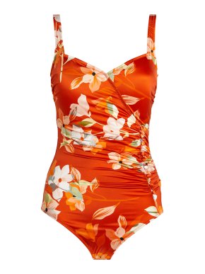 Gottex Standard Amore Shaped Square Neck One Piece