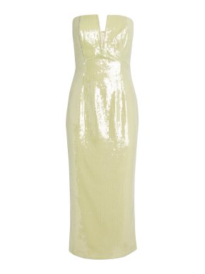 Roland Mouret Sequined Strapless Corset Dress