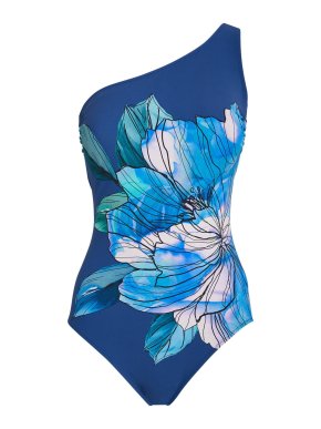 Gottex Wild Flower One Shoulder One Piece