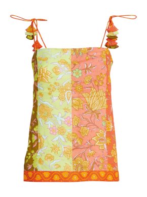 Boteh Alvita Cami Top In Melon Patchwork