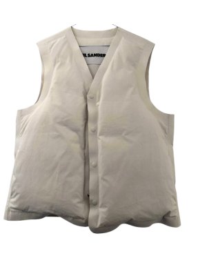 Jil Sander Cream Pffer Gilet 1