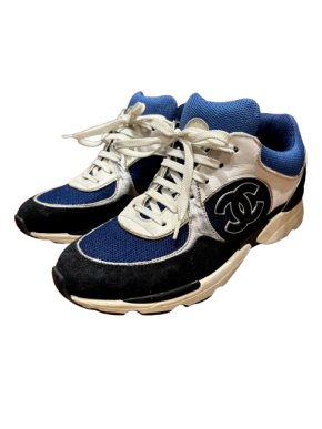 Chanel Blue CC Trainers