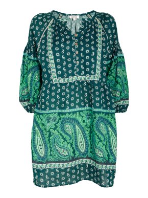 Boteh Linen Elba Mini Dress