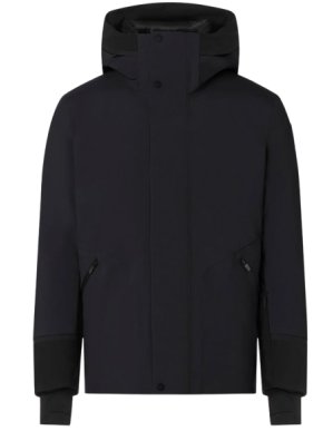 Fusalp Lyor Semi-Matte Black Bi-Stretch Twill Fabric Ski Jacket