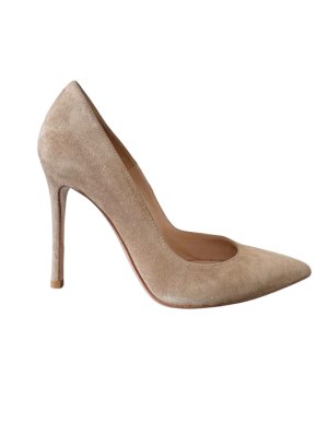 Gianvito Rossi Beige Suede Pumps